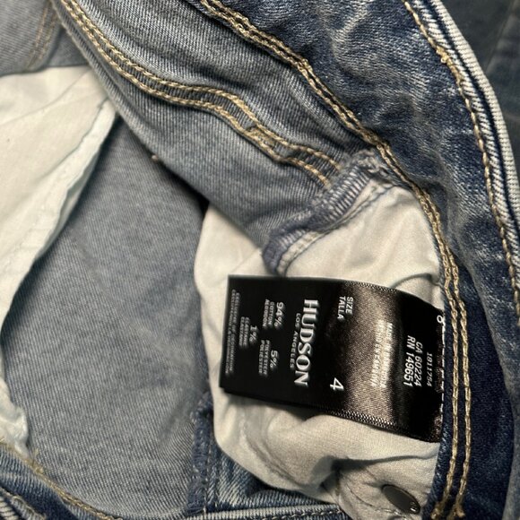 EUC Hudson Women's Blue Straight Leg Jeans Size 4 - Picture 9 of 10